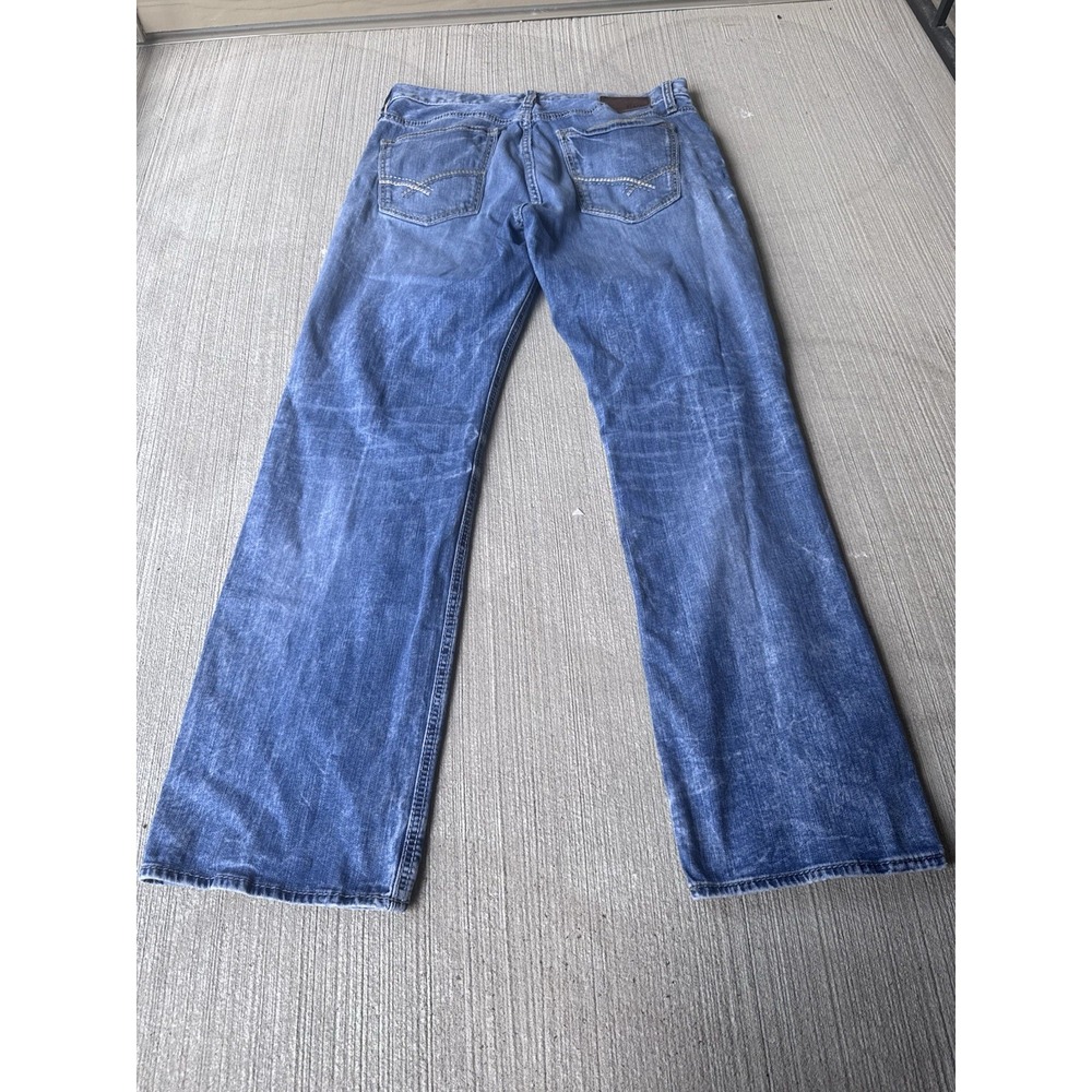 BKE Jake Bootleg Jeans Men's 36L Light Wash Denim Bootcut Stretch - Picture 7 of 12